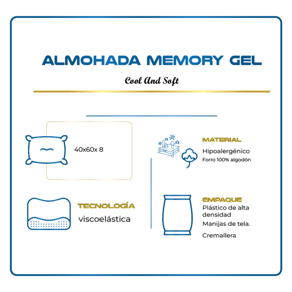 almohada memory gel características